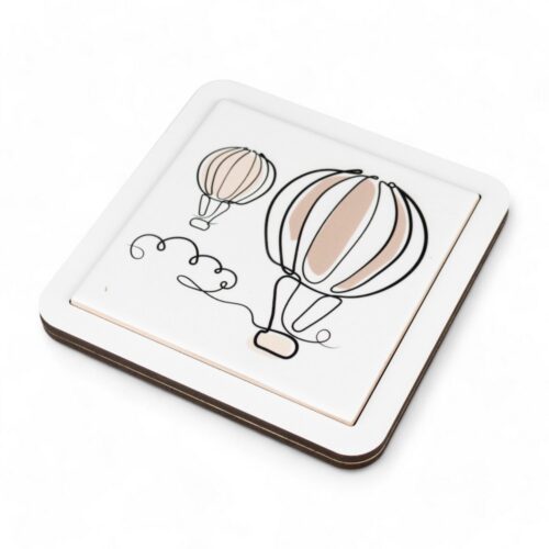 Bomboniera utile sottobicchiere mongolfiera per matrimonio